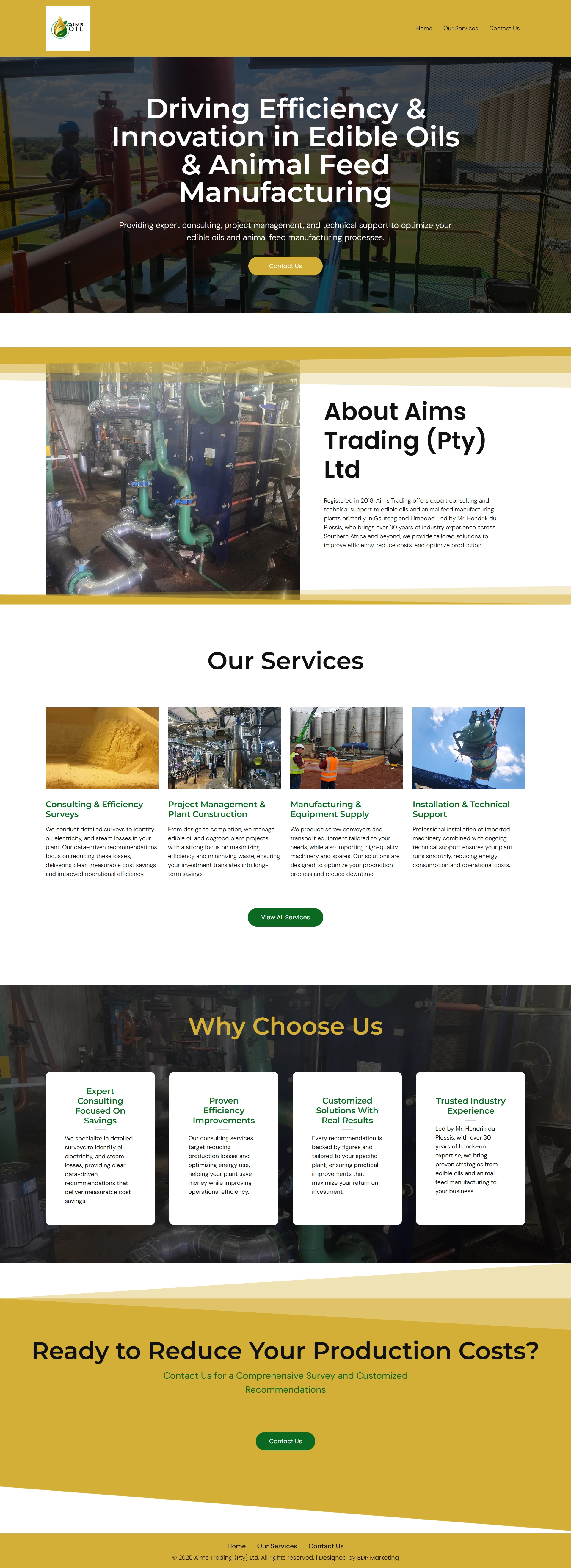 Aims Trading website